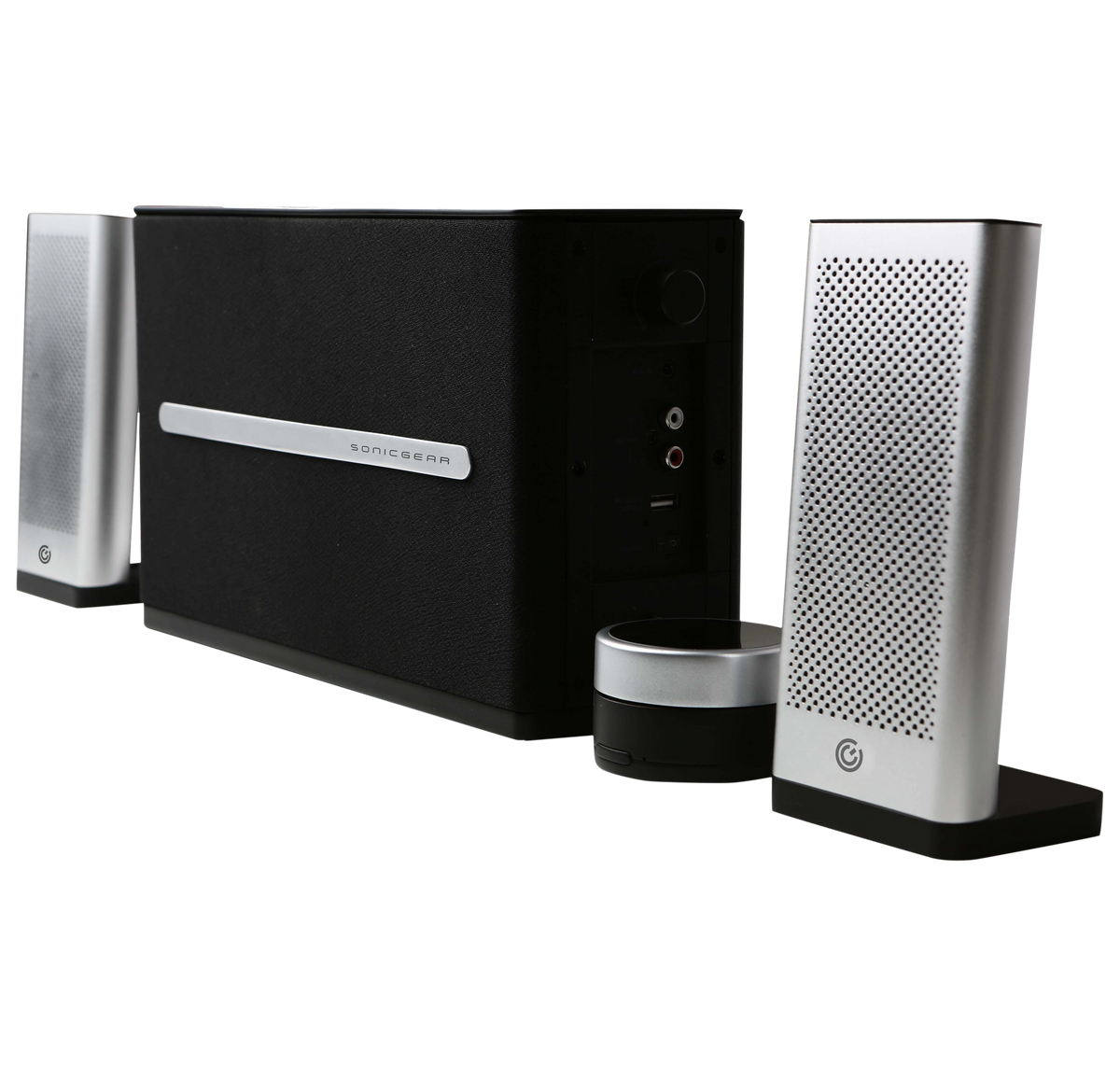 SONIC GEARS 2,1 HI-FI BLUETOOTH SPEAKERS SPACE 7 SILVER