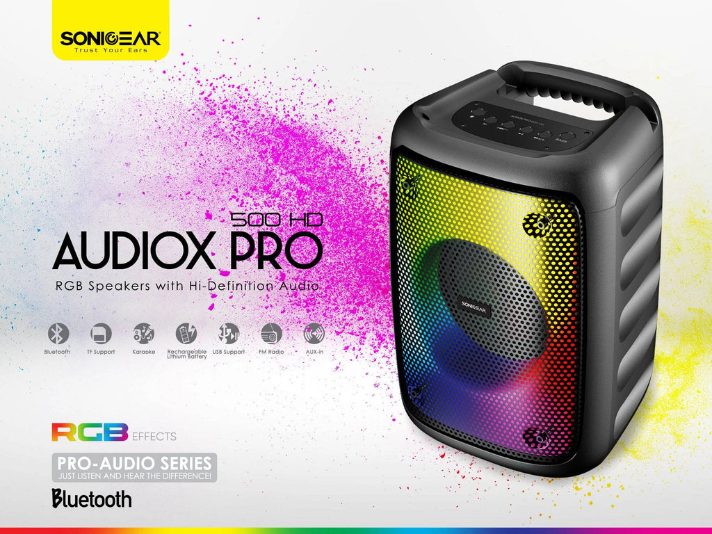 SONIC GEAR RGB SPEAKER WITH HD AUDIO 'AUDIOX PRO 500' RMS 10W