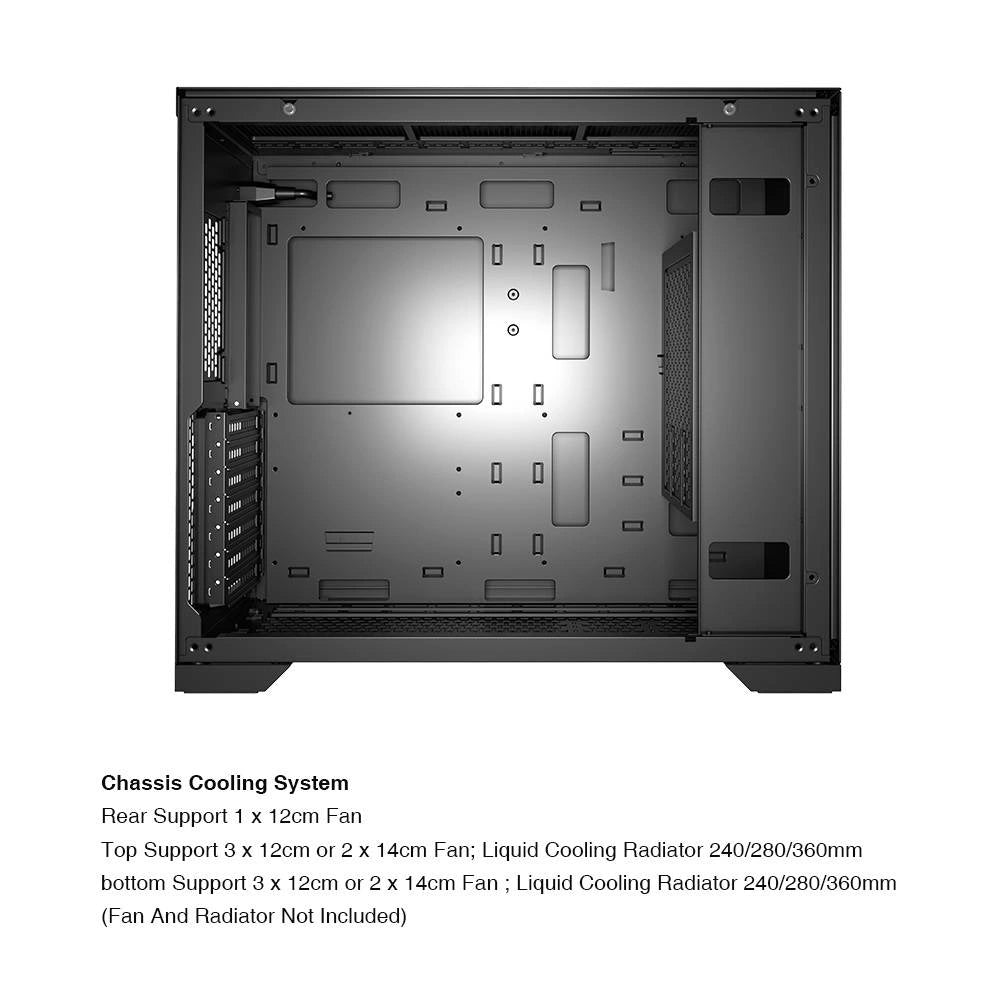ARMAGGEDDON GAMING PC CASE FULL ATX TESSARAXX CORE 13 AIR BLACK