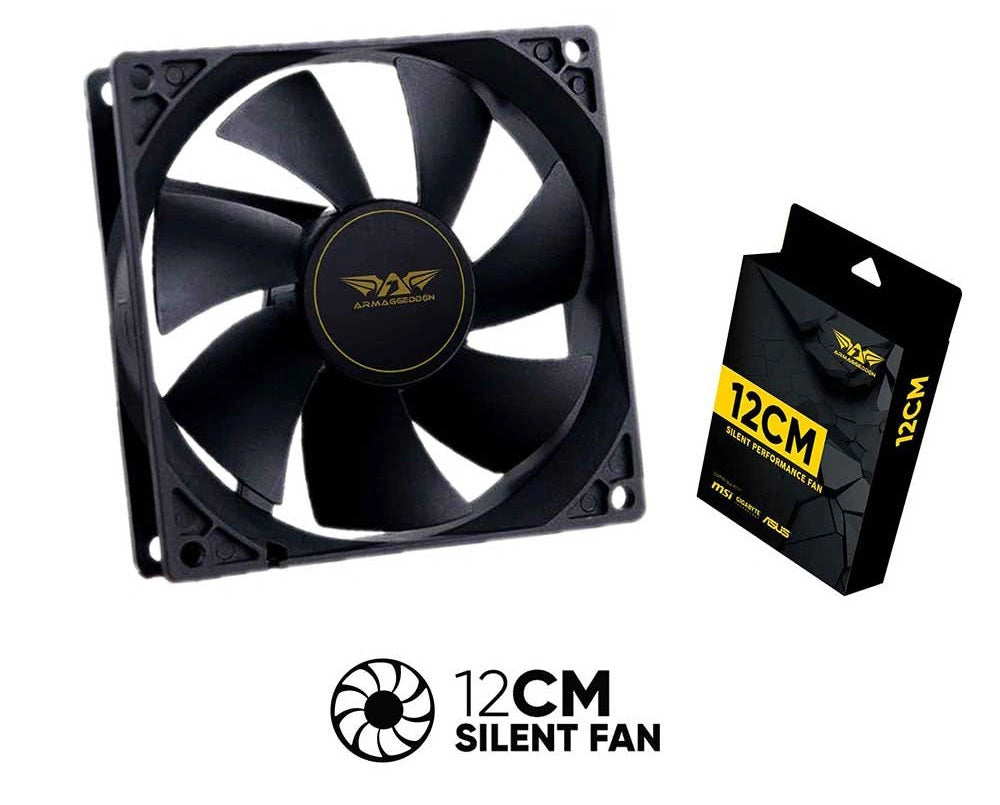 ARMAGGEDDON COOLER FAN SILENT 12 BLACK