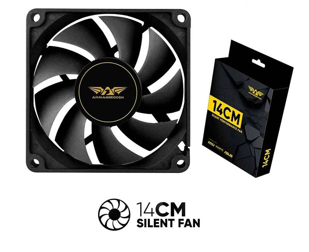 ARMAGGEDDON COOLER FAN SILENT 14 BLACK