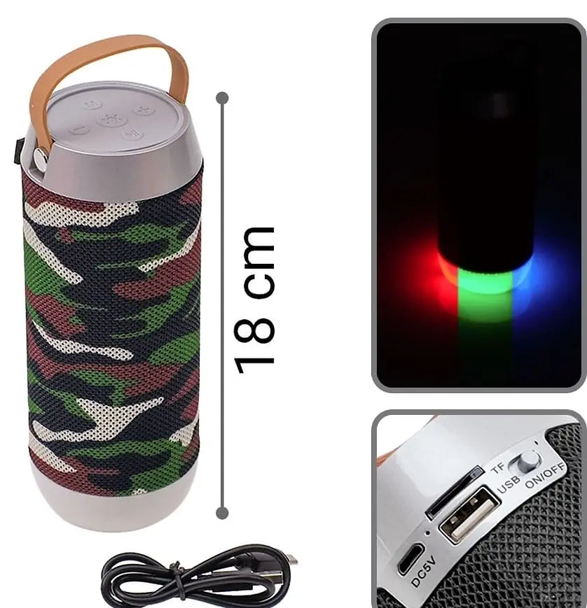 LED Bluetooth Ηχείο CAMO Green
