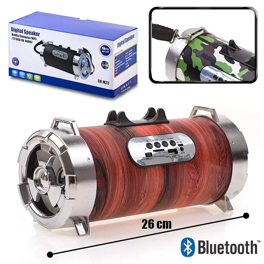 Bluetooth Ηχείο TUBE WOOD Effect