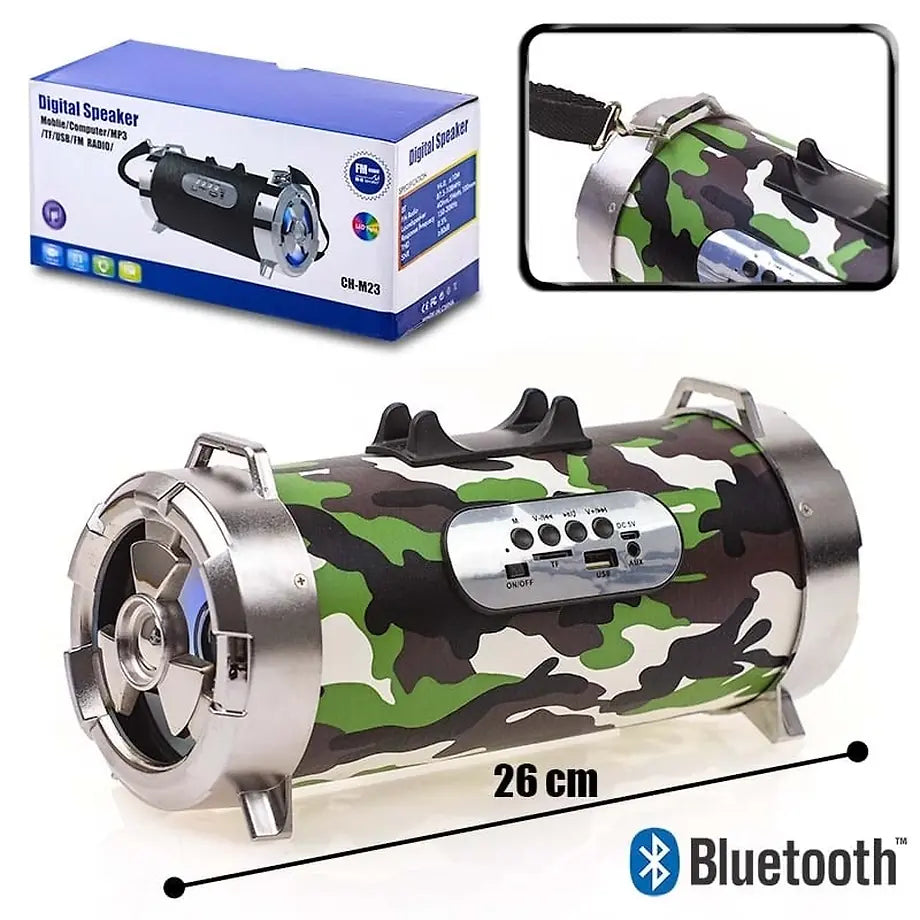 Bluetooth Ηχείο TUBE CAMO