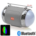 Bluetooth Ηχείο με LED Party TUBE GREY
