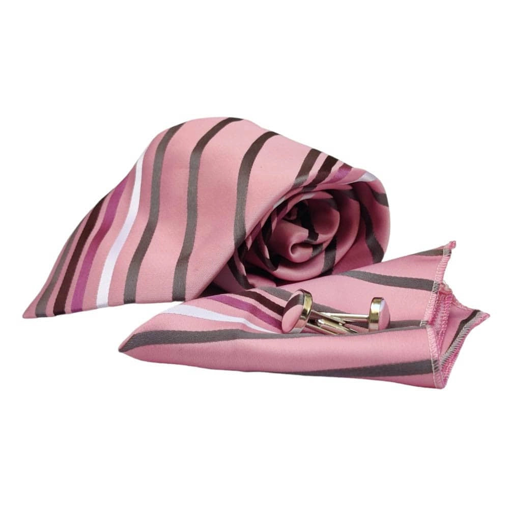 σετ Γραβάτα με Ποσέτ PINK Cherry