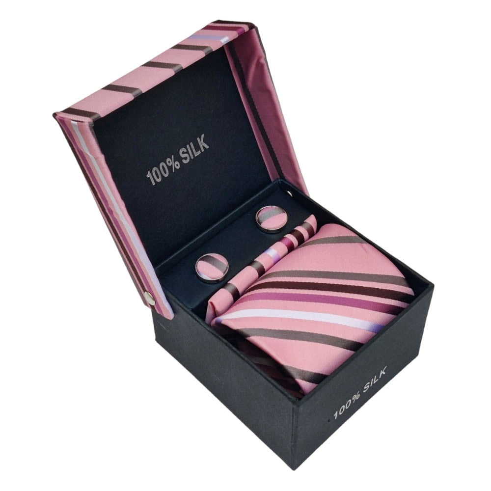 σετ Γραβάτα με Ποσέτ PINK Cherry