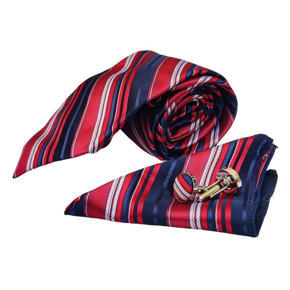σετ Γραβάτα με Ποσέτ RED Blues