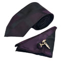 σετ Γραβάτα με Ποσέτ Purple Spades