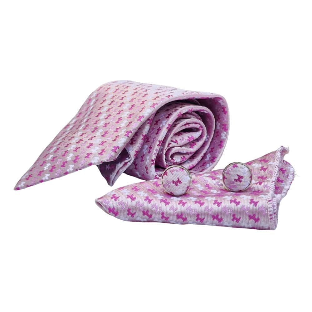 σετ Γραβάτα με Ποσέτ PINK Terrier