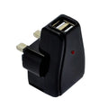 Φορτιστής Ταξιδίου Ancus Dual USB 5V 1000 mAh για Αγγλική Πρίζα (3-Pin)