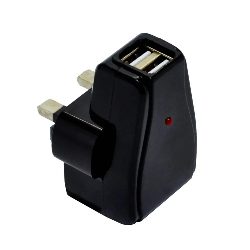 Φορτιστής Ταξιδίου Ancus Dual USB 5V 1000 mAh για Αγγλική Πρίζα (3-Pin)