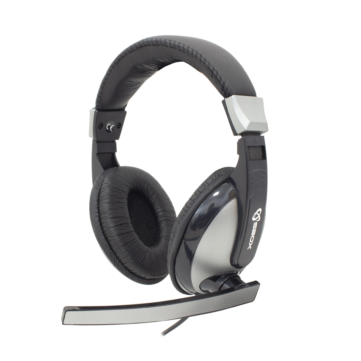 SBOX STEREO HEADSET WITH MIC BLACK