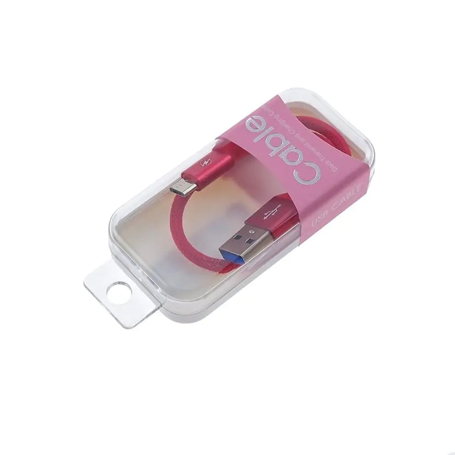 Καλώδιο Φόρτισης-Δεδομένων Micro USB 26CM Κόκκινο