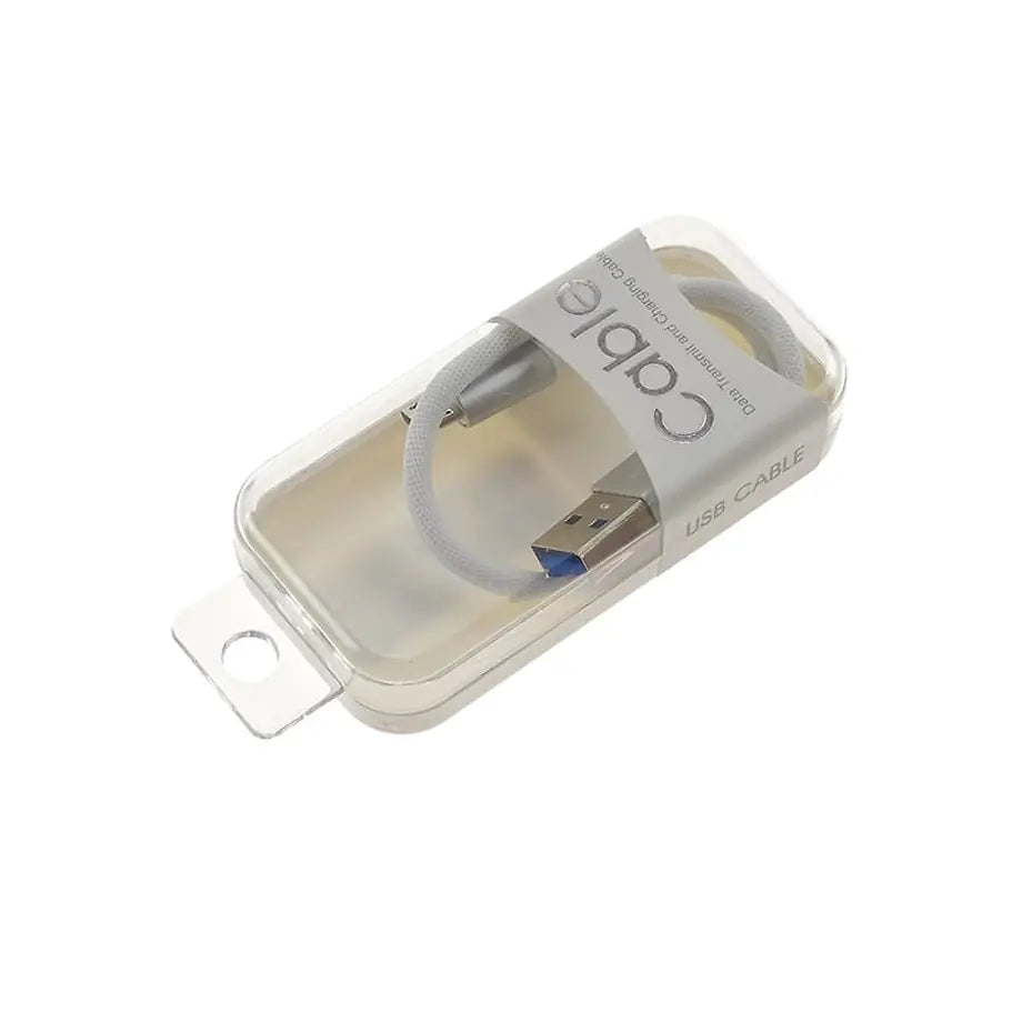 Καλώδιο Φόρτισης-Δεδομένων Micro USB 26CM Λευκό