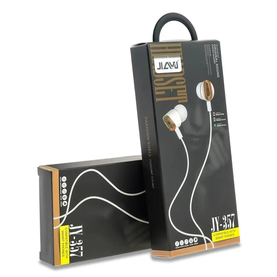 Stereo HI-FI Handsfree JY-357 WhiteGOLD