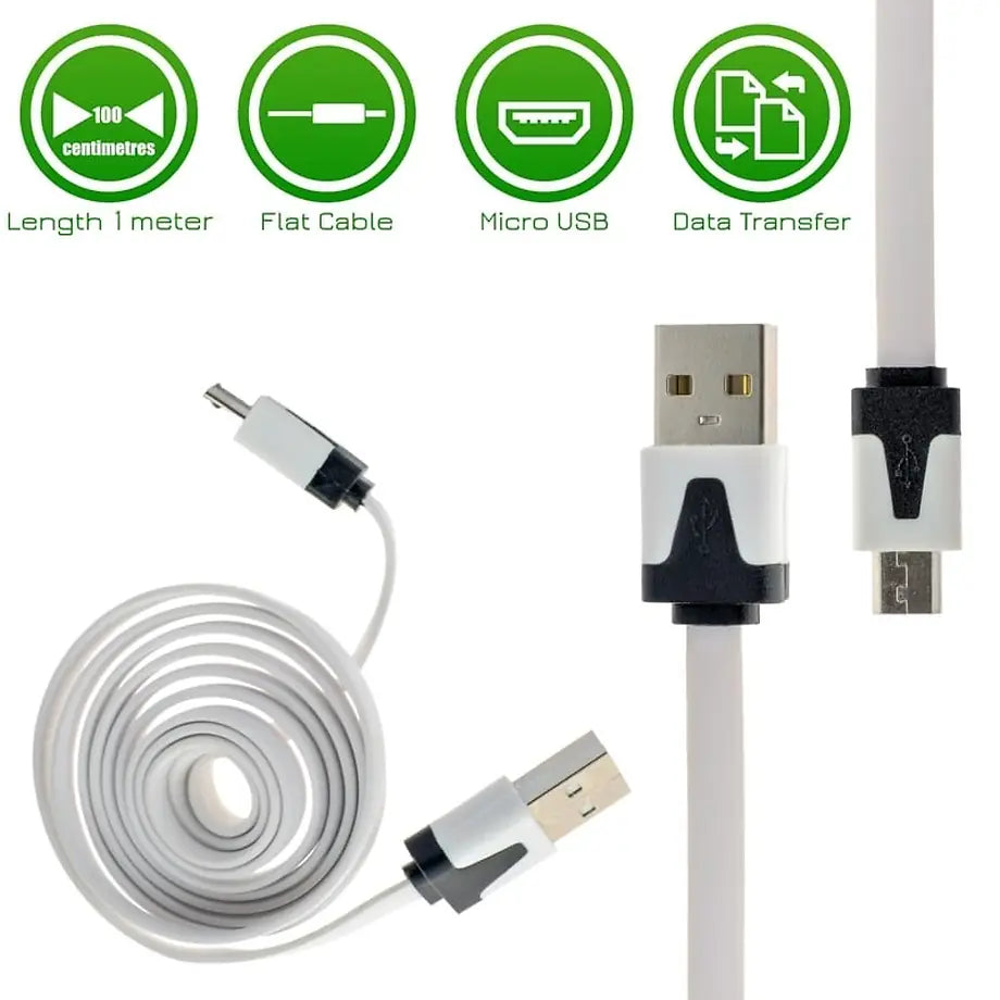 Καλώδιο Φόρτισης - Δεδομένων Micro USB White