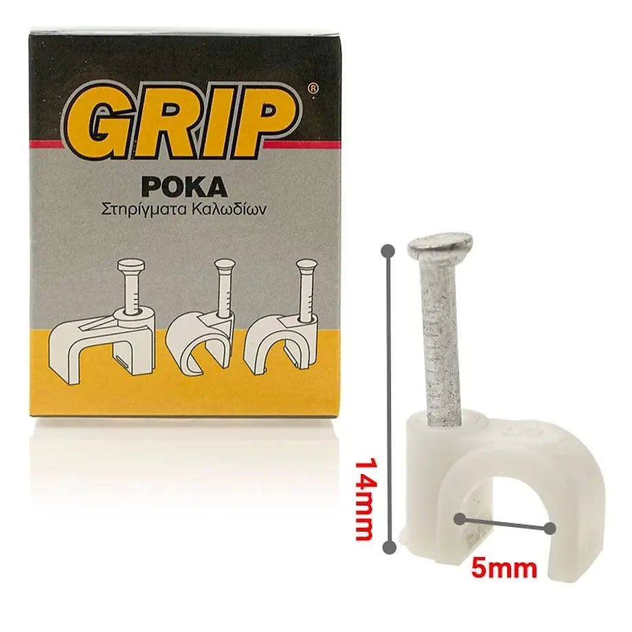 GRIP Ροκα Σtpoγγyλa NO 5 Koyti 100τμχ