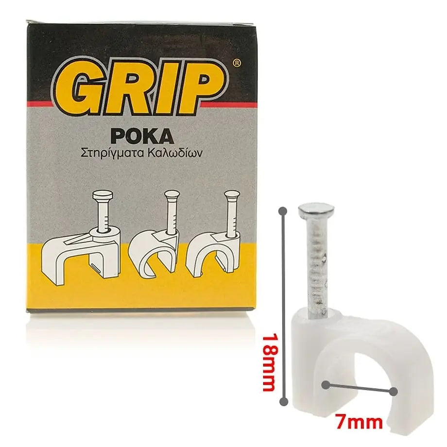 GRIP Ροκα Σtpoγγyλa NO 7 Koyti 100τμχ