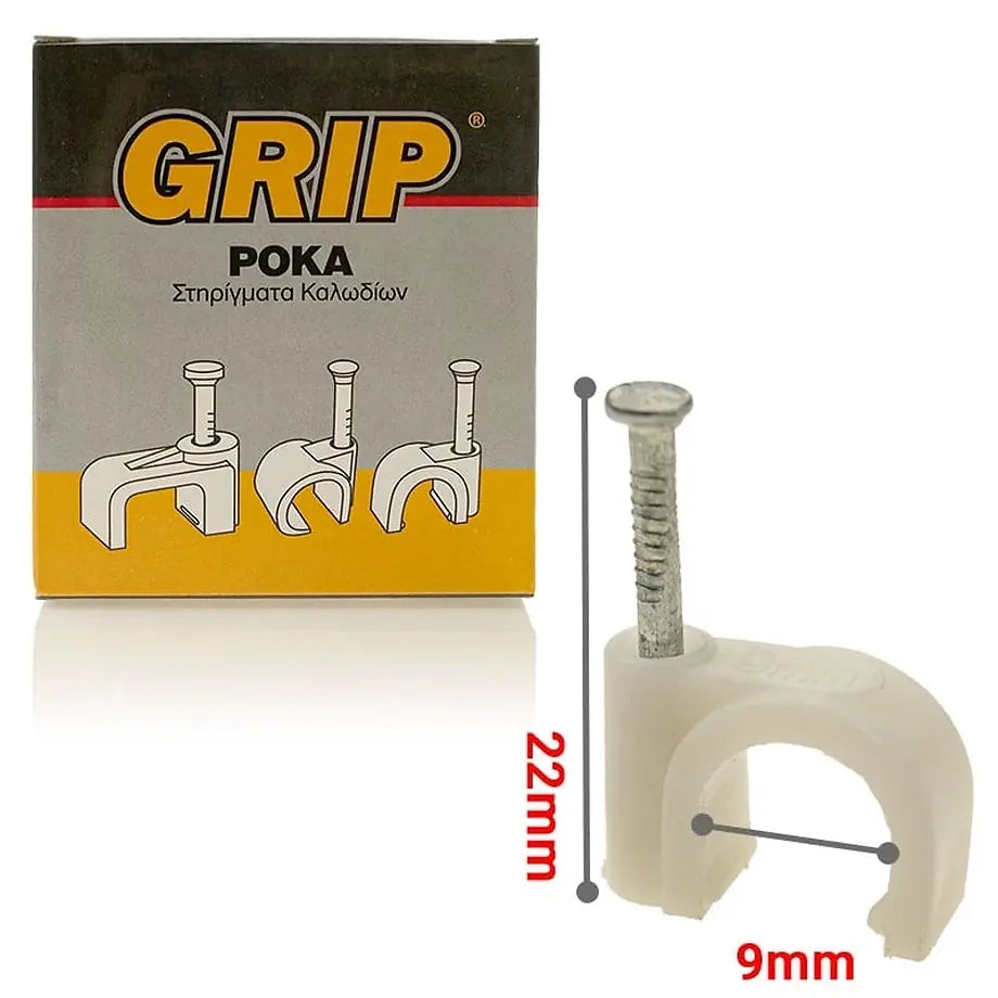 GRIP Ροκα Σtpoγγyλa NO 9 Koyti 100τμχ