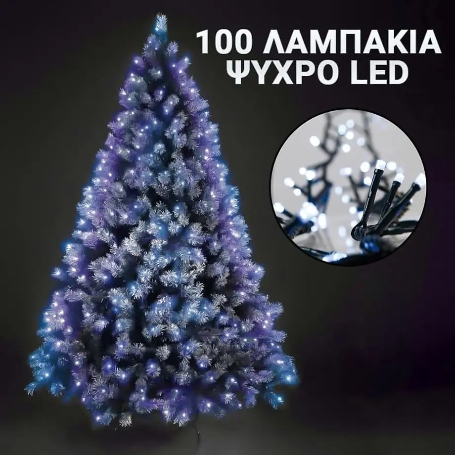 100 Λαμπάκια LED 5MM Ψυχρό LED ιρ20