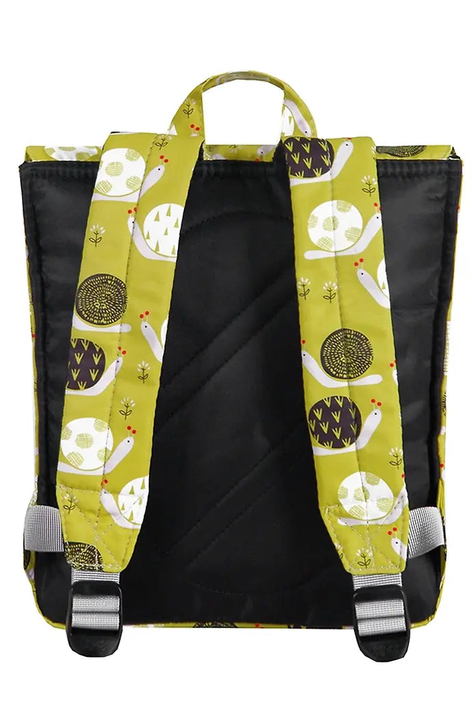 8848 BACKPACK FOR CHILDREN WITH SNAILS PRINT YELLOW