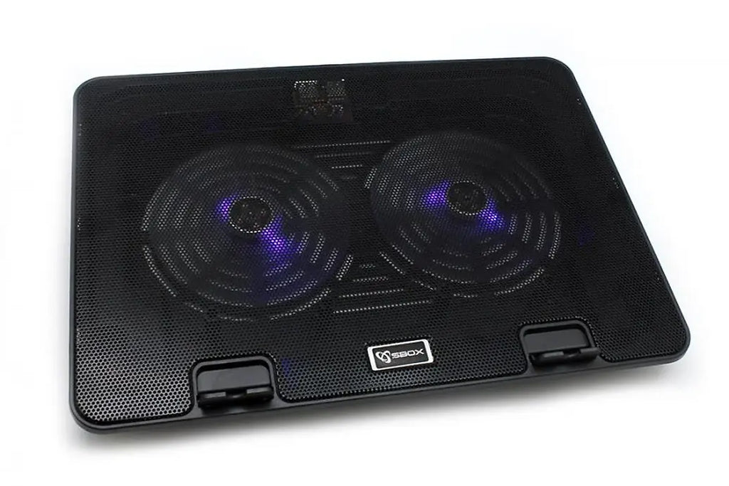 SBOX USB COOLING PAD 15,6' 2xBLUE LED FAN 140 mm