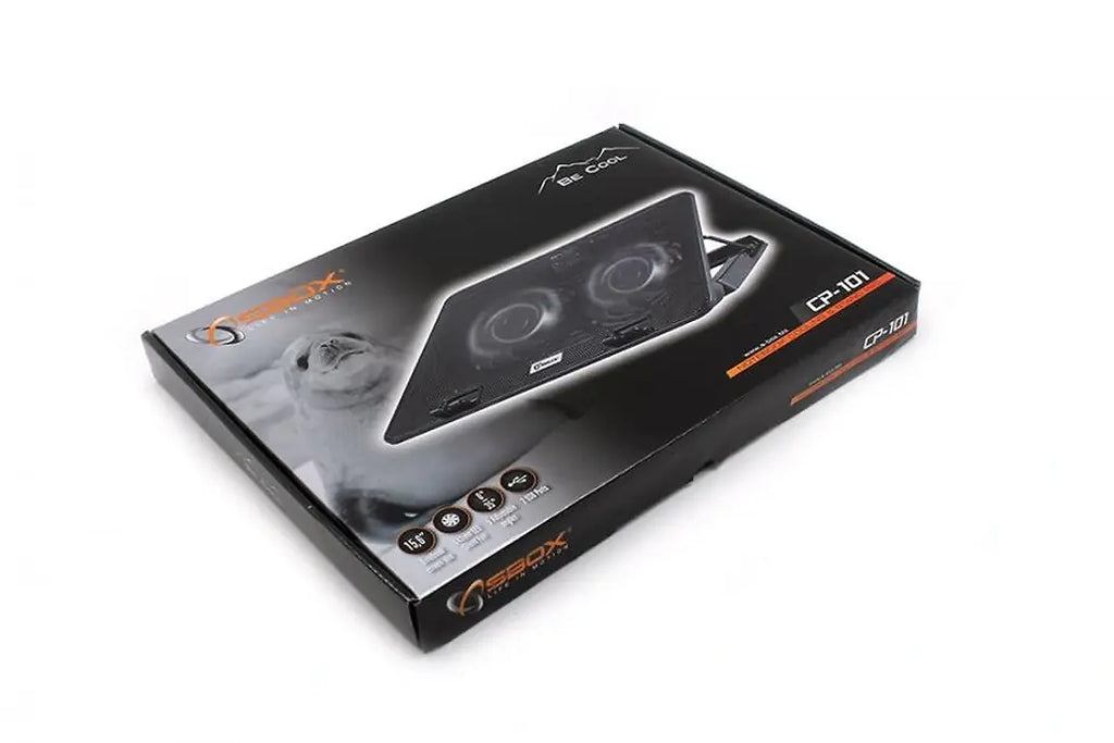 SBOX USB COOLING PAD 15,6' 2xBLUE LED FAN 140 mm