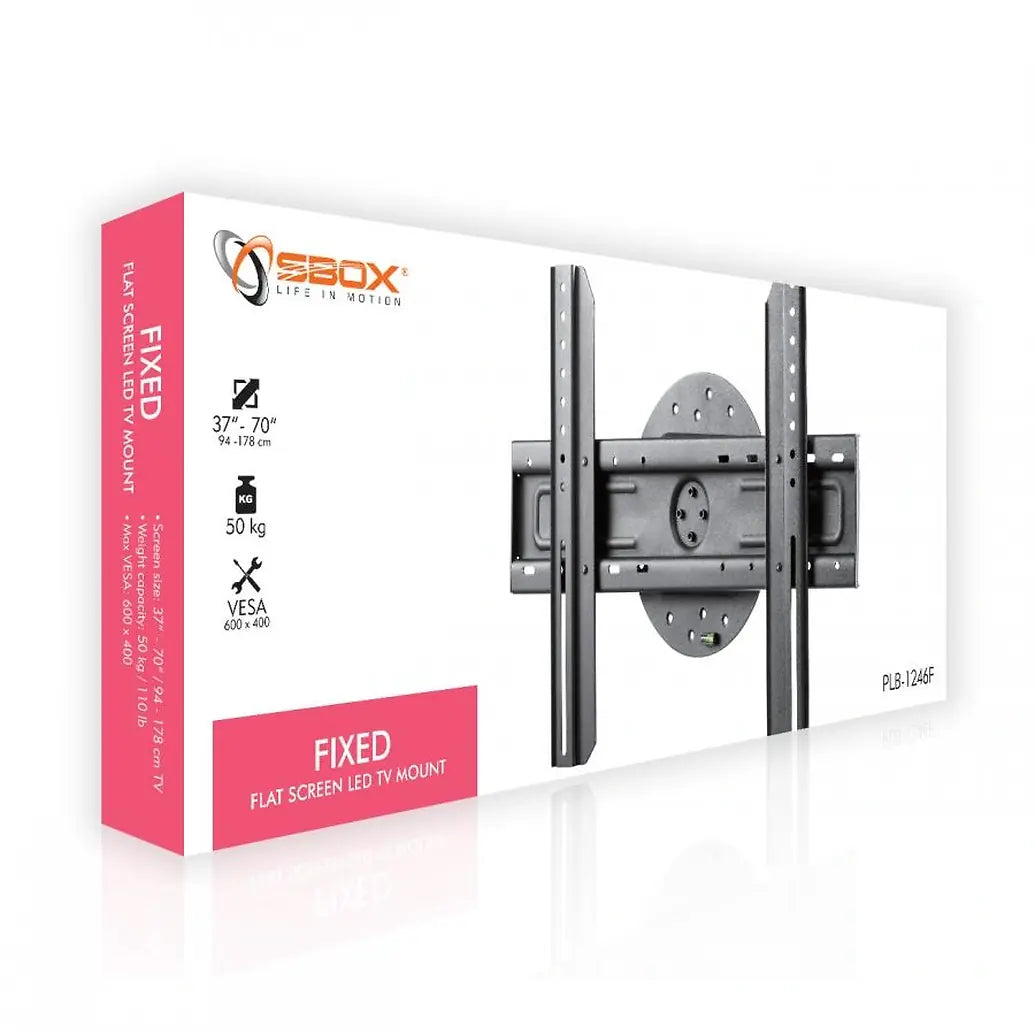 SBOX TV WALL MOUNT FIXED 360 ROTATION
