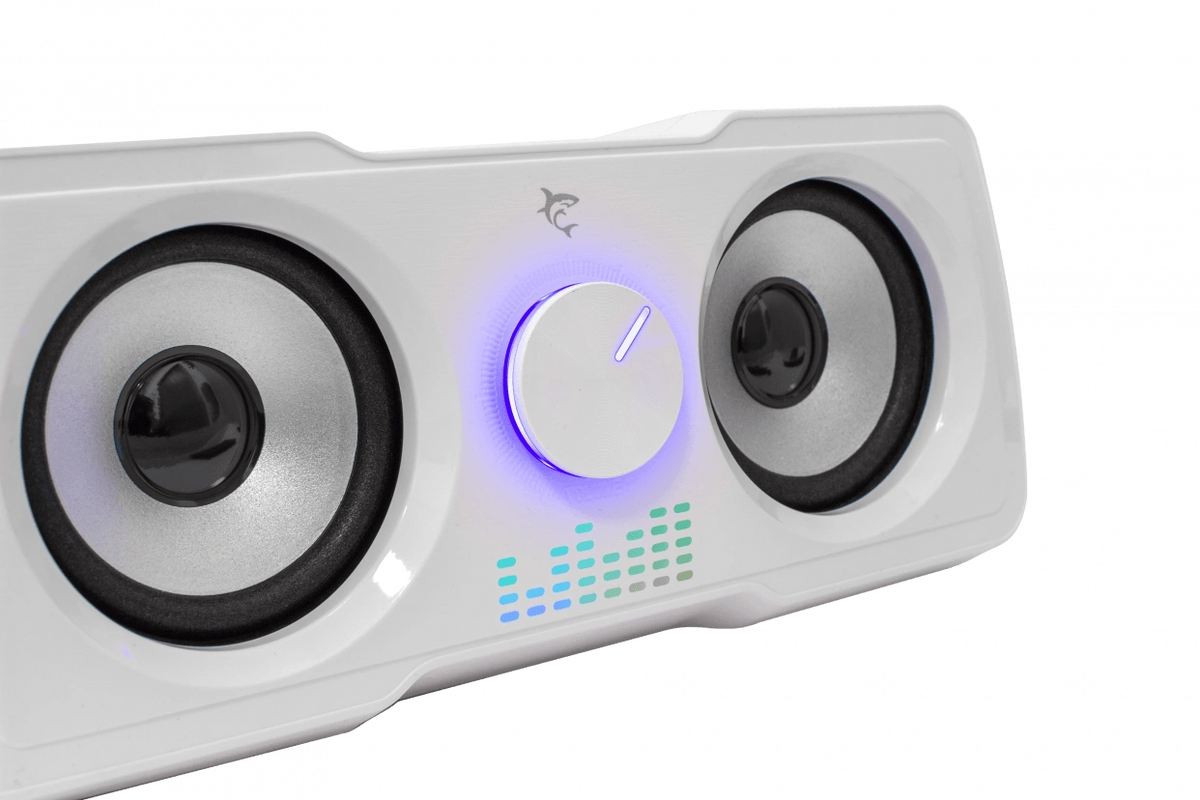 WHITE SHARK RGB GAMING 2.2 SPEAKERS MOOD WHITE