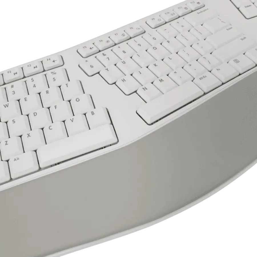 SBOX WIRELESS ERGONOMICAL KEYBOARD WHITE US LAYOUT