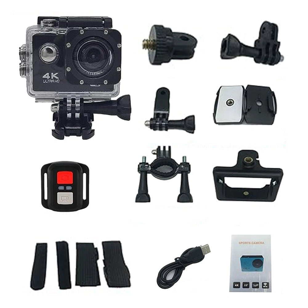 Action Camera 4K Ultra HD με Χειριστήριο GREY