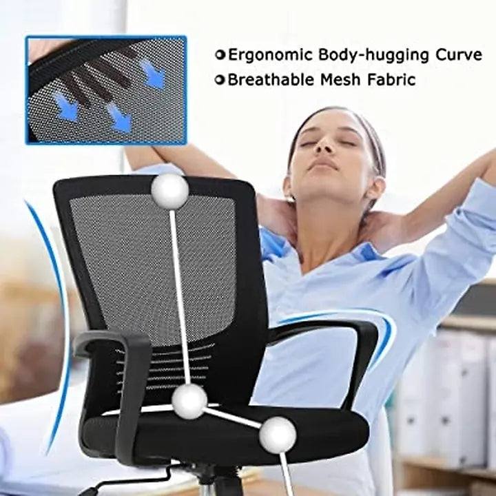 LAMTECH OFFICE CHAIR RHEA BLACK