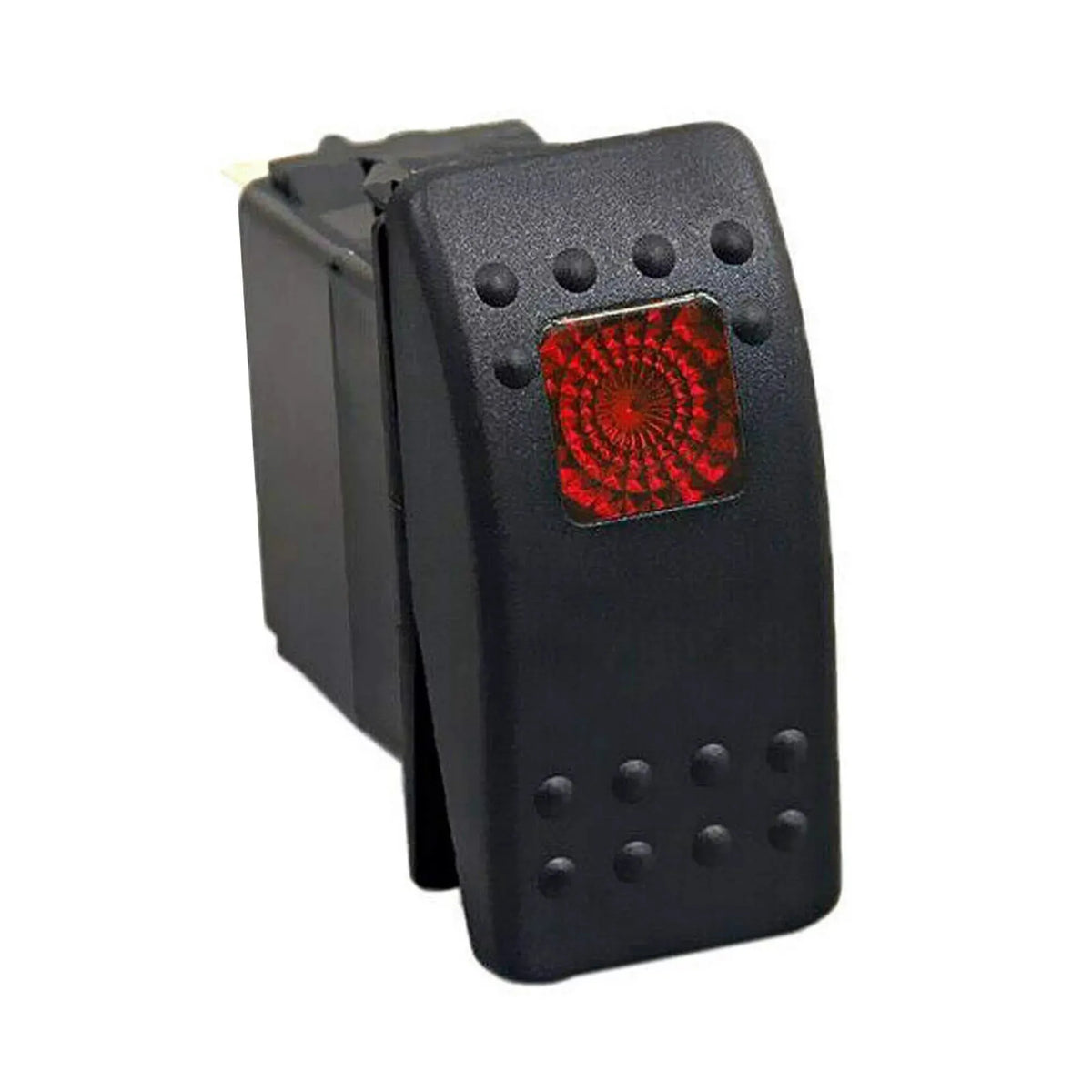 Marine Lighted Rocker Switch 12V 24V Red, 20A 4 Pin SPST ON/Off Waterproof for Boat UTV RZR ATV