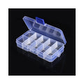 Clear Plastic Box (10 Grids) 130 x 68 x 23 mm