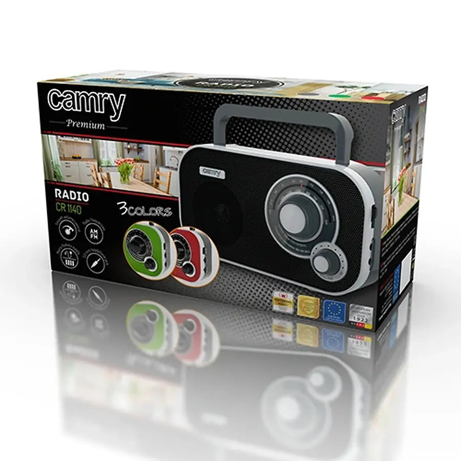 CAMRY SMALL PORTABLE RADIO BLACK REFURBISHED