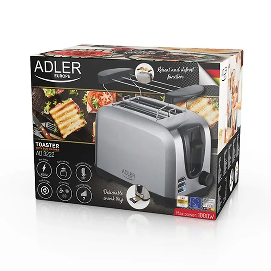 ADLER TOASTER WITH BUN GRID