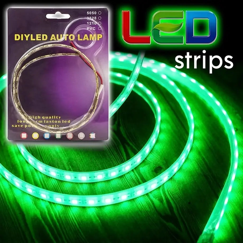 12V Super Bright Green Strip 60CM