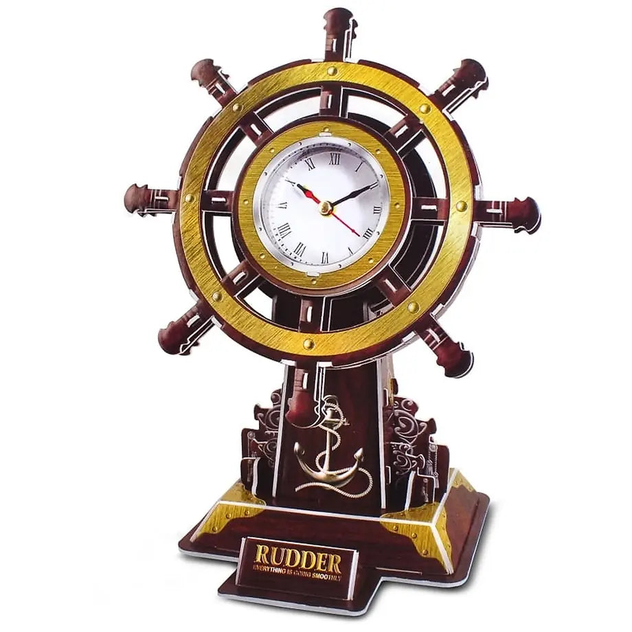 3D Puzzle Ρολόι Τιμόνι Καραβιού