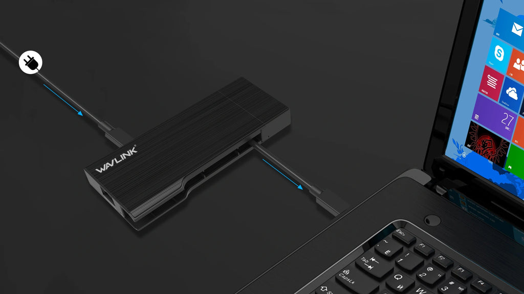 WAVLINK USB3.1 TYPE-C TRAVEL MINI DOCK, WL-UHP3406