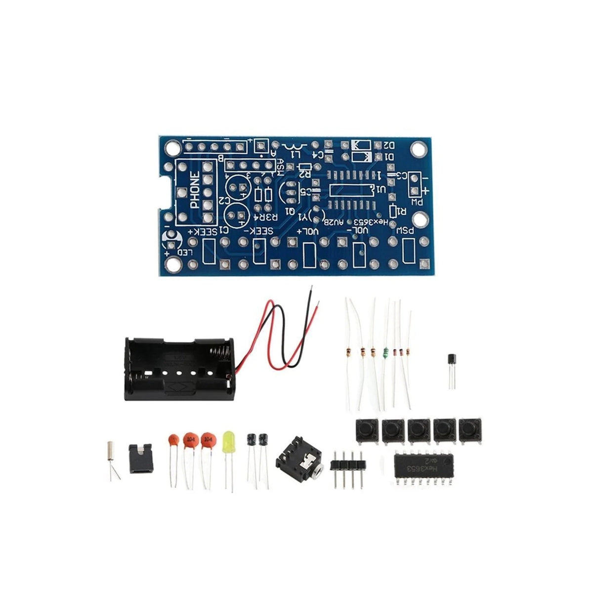 Ραδιοφωνικός δέκτης FM Radio Receiver Module PCB DIY 76MHz-108MHz