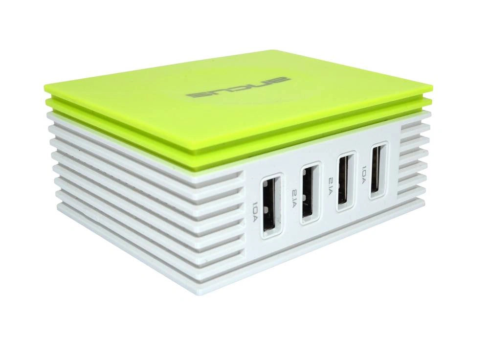 Φορτιστής Ταξιδίου Ancus Multi Charger 4 Usb 4.2A Λευκό - Πράσινο