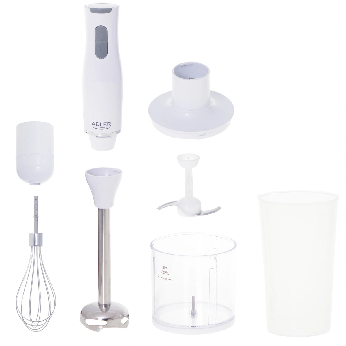 ADLER HAND BLENDER SET 500W WHITE