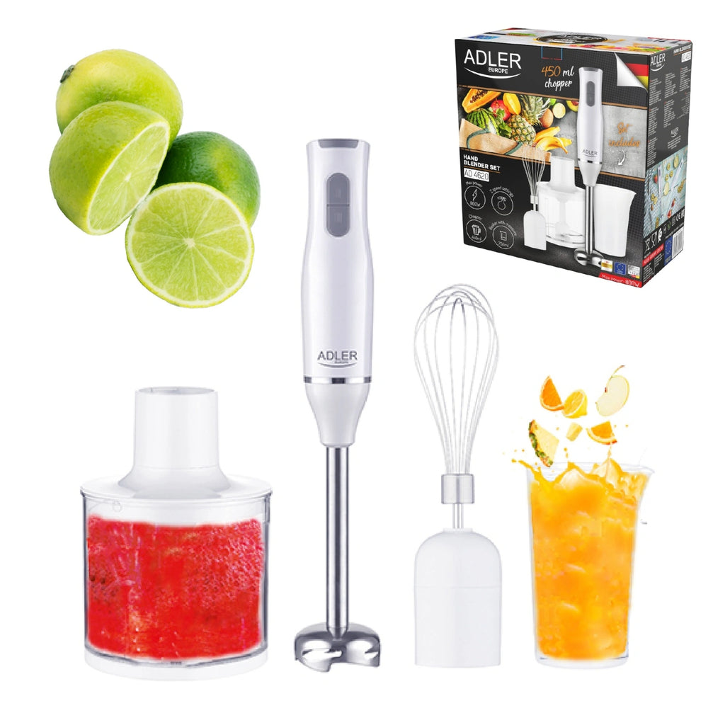 ADLER HAND BLENDER SET 500W WHITE