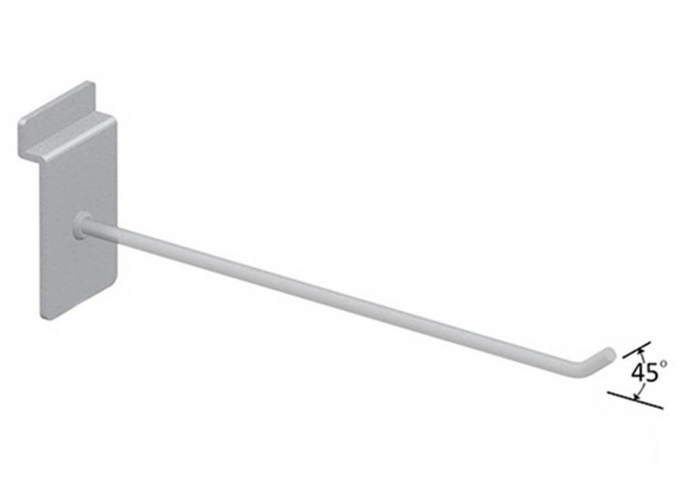 Άγκιστρο Slat Μονό 30cm, 45°