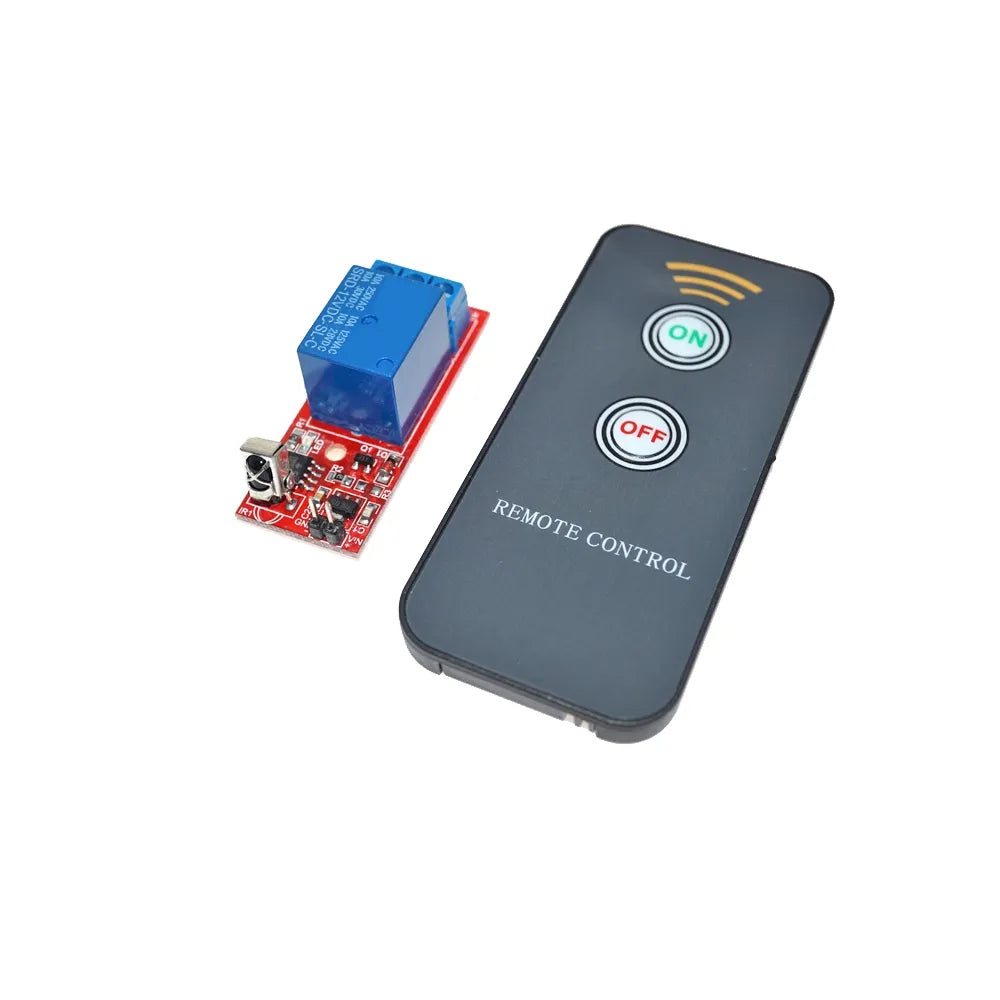1 Channel Remote Controllor Self Lock Switch Relay Board Wireless IR Control 12V
