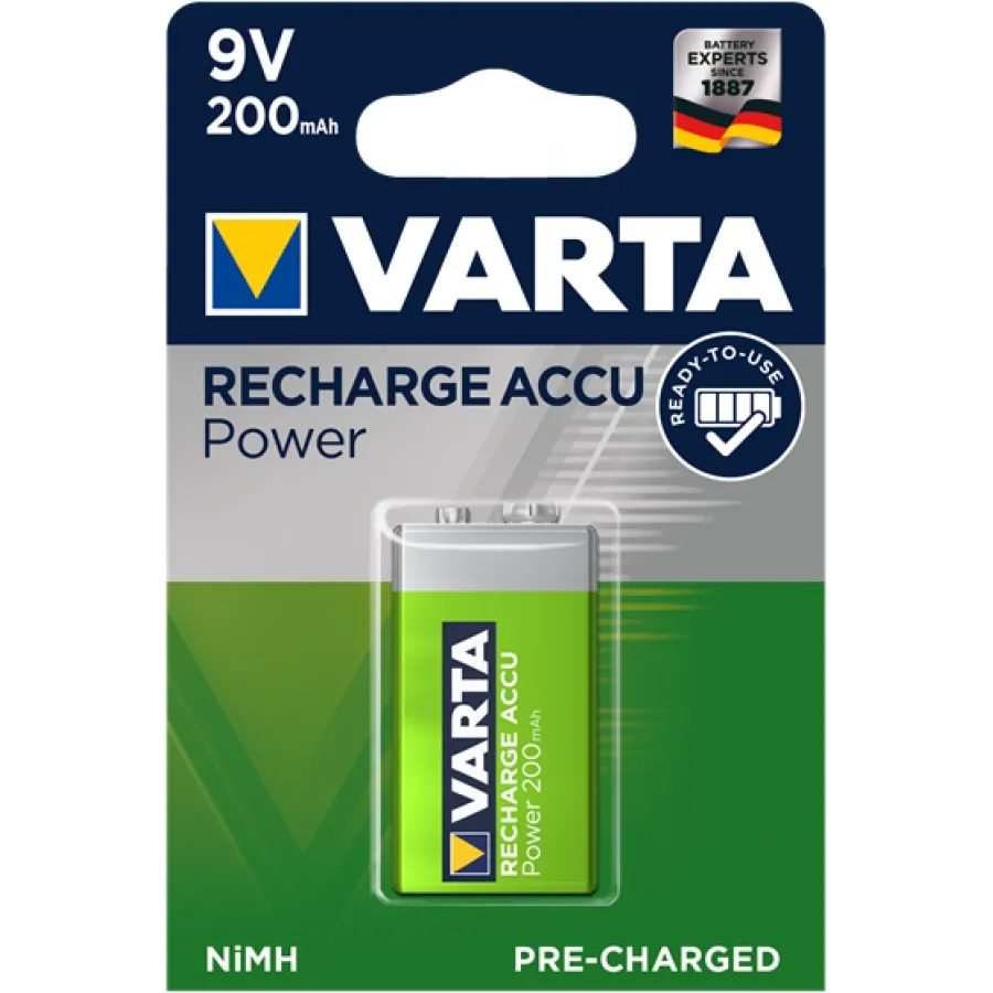 VARTA ΕΠΑΝΑΦΟΡΤΙΖΟΜΕΝΗ 9V 200mAh