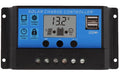 PWM 10A Dual USB Solar Panel Battery Regulator Charge Controller 12V 24V