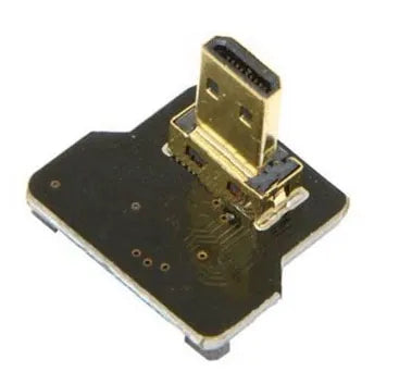 FPV micro HDMI male to HDMI 90 degree Adapter for FPC Ribbon Flat HDMI Cable Pitch 20pin Plug Connector (D2)