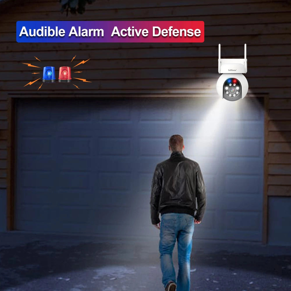 SRIHOME WATERPROOF WIFI PTZ IP CAMERA 5MP HD